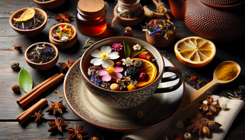 Aromatisierter schwarzer Tee