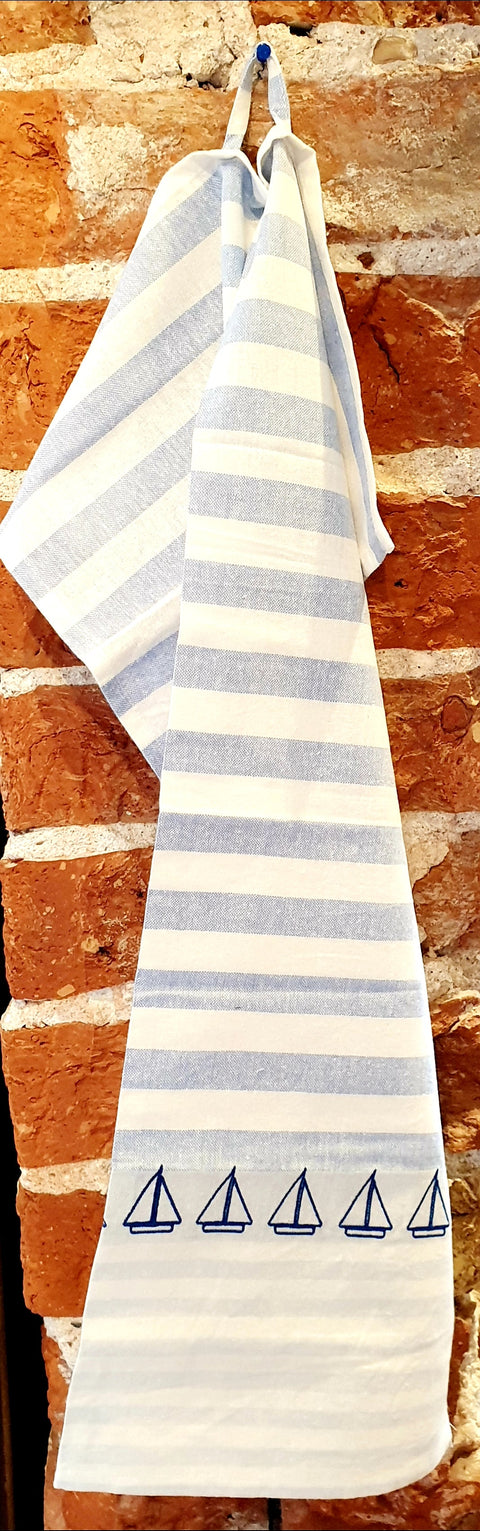 Geschirrtuch Segelboot