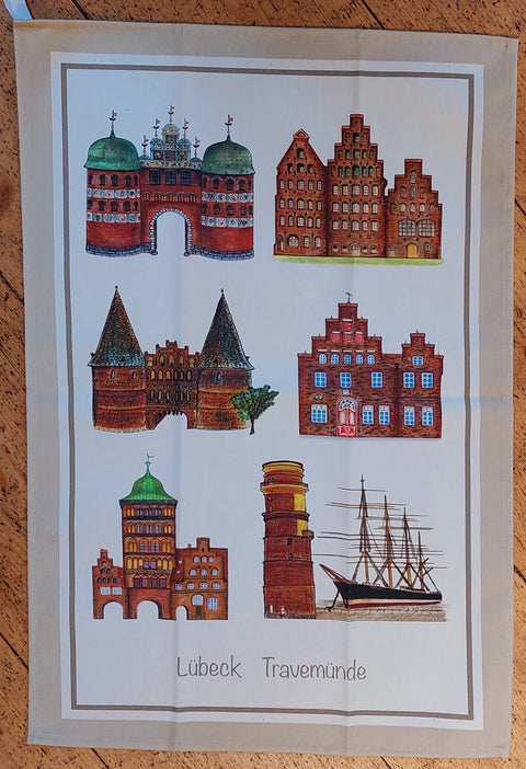 Geschirrtuch  Lübeck- Travemünde 1