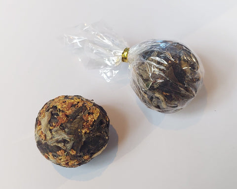 Weißer- Tee- Kugel Osmanthus