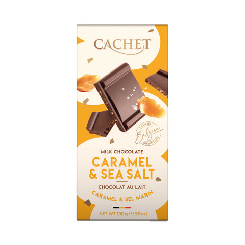 Belgische Schokolade Cachet Vollmilch mit Salz- Caramel 100g Tafel