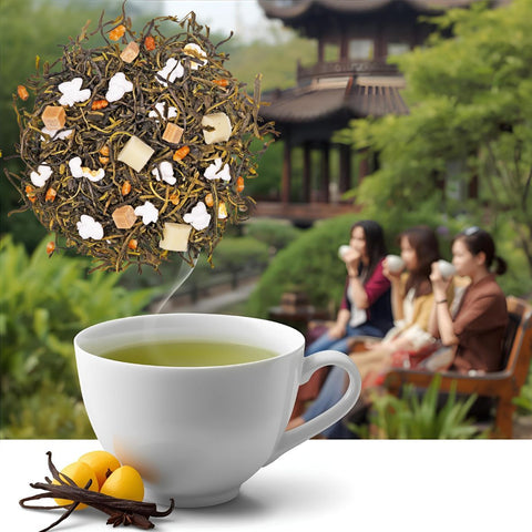 Grüntee Sahne- Karamell