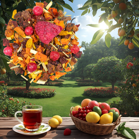 Johannisbeere- Kurkuma natürlicher Früchtetee