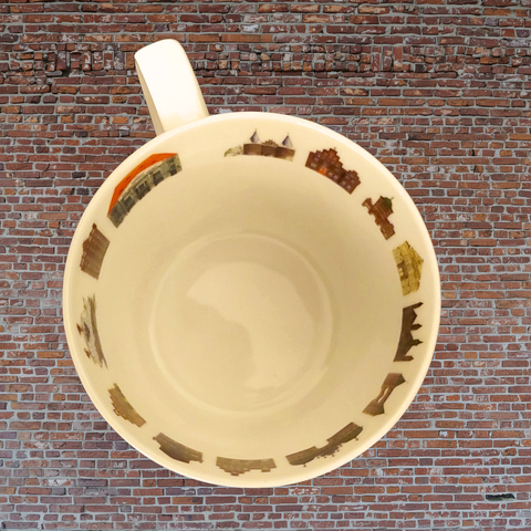 Porzellanbecher "Lübeck und Travemünde"