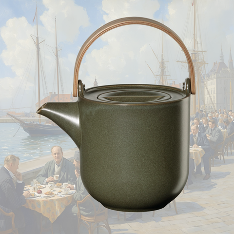 Teekanne Coppa nori 1 Liter mit Siebeinsatz