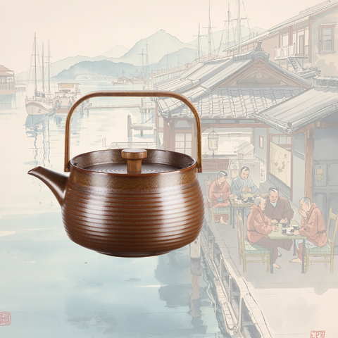 Teekanne Japandi 0,6 Liter mit Edelstahl- Siebeinsatz