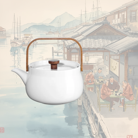 Teekanne Japandi 0,6 Liter mit Edelstahl- Siebeinsatz